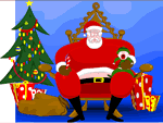 Animazioni Flash Natale: foto con Babbo Natale